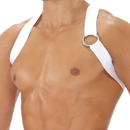 TOF Paris Party Boy Elastic Harness - White 