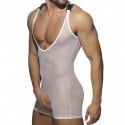 Addicted Wrestling Mesh Singlet - White