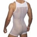 Addicted Body Mesh Wrestling Blanc