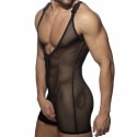 Addicted Wrestling Mesh Singlet - Black