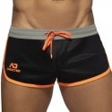 Addicted Mix Microfiber Shorts - Black