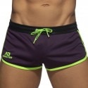 Addicted Mix Microfiber Shorts - Purple