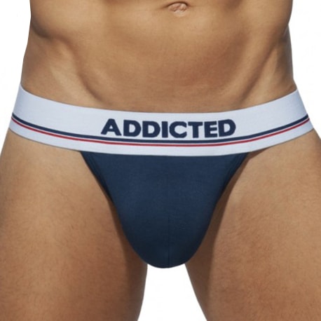 Addicted Ass Freedom Thong - Navy