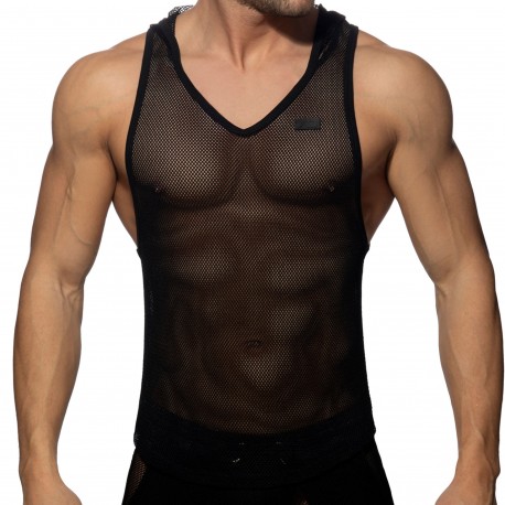 Black Muscle Tank Top Men - Latex Tank Top - Modus Vivendi