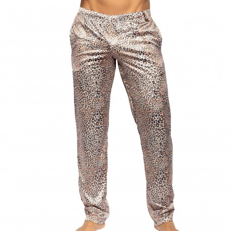 ES Collection Satin Lounge Pants - Leopard