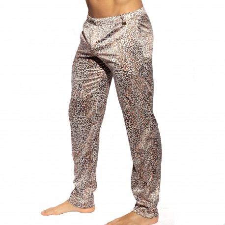 ES Collection Satin Lounge Pants - Leopard