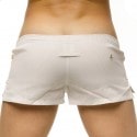 Marcuse Pinstripe Boxer Shorts - Beige