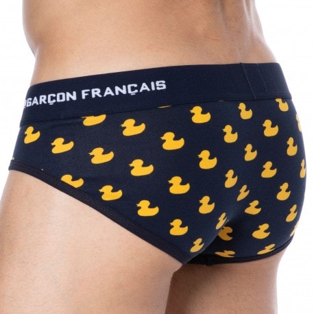 Garçon Français Slip Canard Coton Bleu Marine