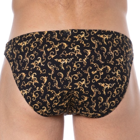 SKU Cotton Mini Briefs - Black Baroque