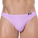 SKU Cotton Mini Briefs - Pink Gingham