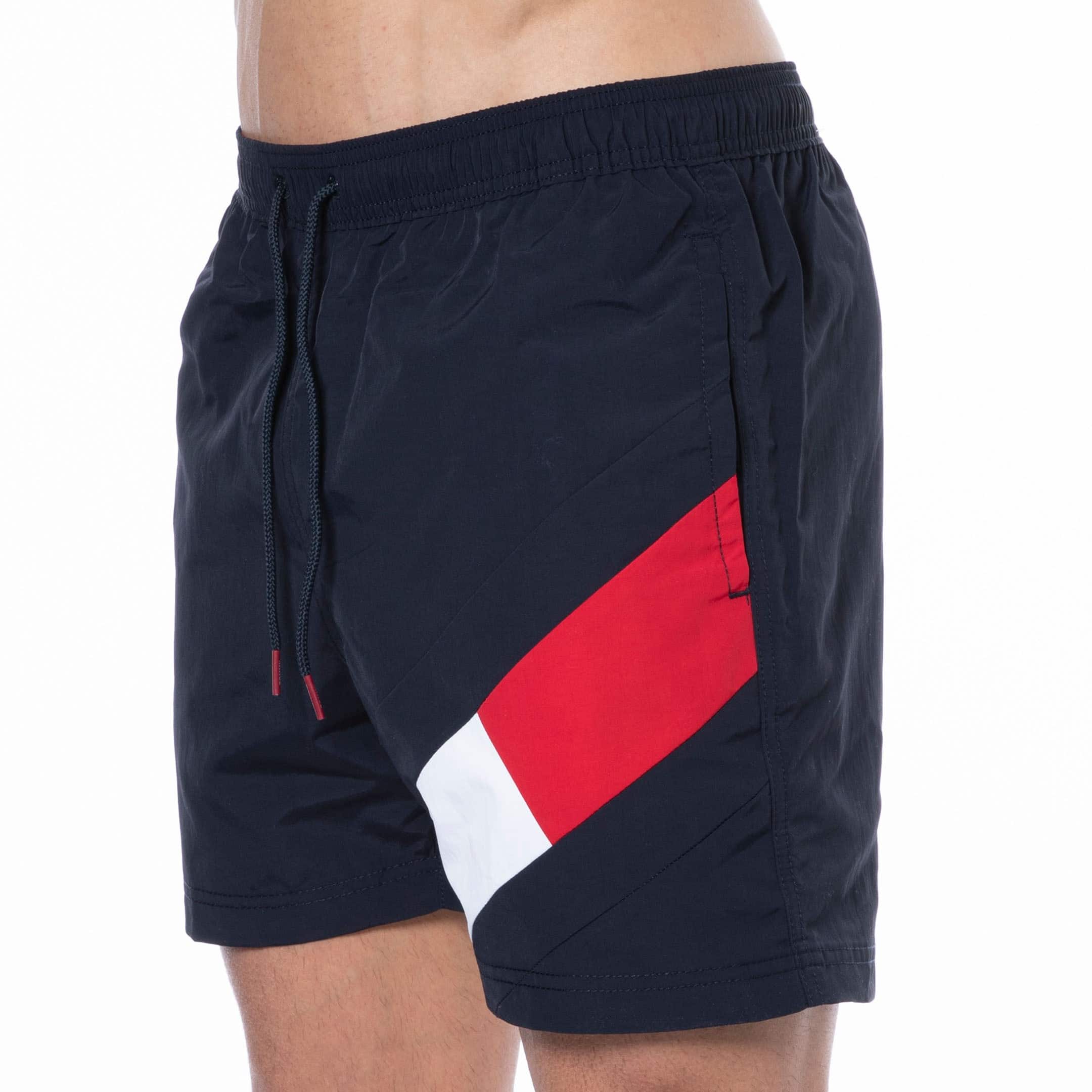 Tommy Hilfiger Flag Swim Shorts - Navy | INDERWEAR