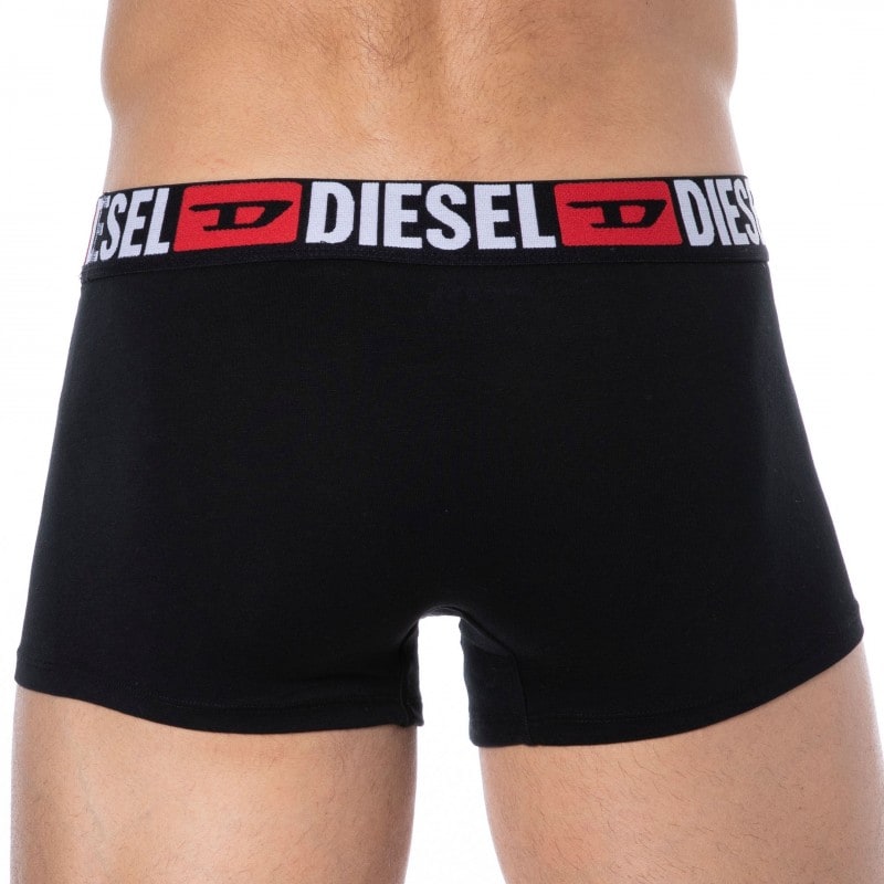 Diesel 3-Pack Denim Division Cotton Boxer Briefs - Red - Black - Grey