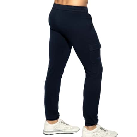 ES Collection Pantalon Pique Bleu Marine