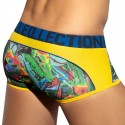 ES Collection Floral Mesh Push Up Trunks - Yellow