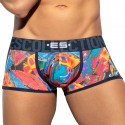 ES Collection Boxer Court Floral Mesh Push Up Bleu Marine