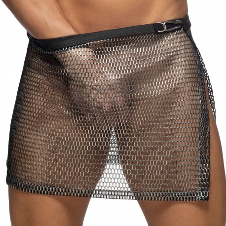 Addicted Party Mesh Skirt - Black