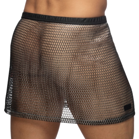 Addicted Party Mesh Skirt - Black