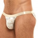 Modus Vivendi Floral Lace Tanga Briefs - Ivory