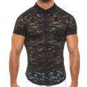 Modus Vivendi Floral Lace Shirt - Black