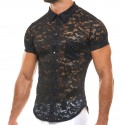 Modus Vivendi Floral Lace Shirt - Black