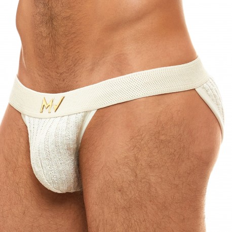 Modus Vivendi Knitted Tanga Briefs - Ivory