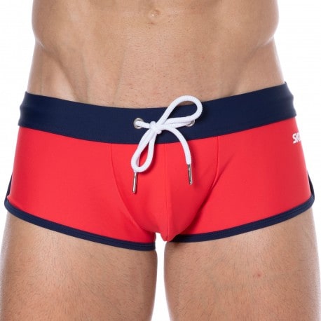 Mens square cut sale swim trunks