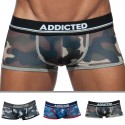 Addicted 3-Pack Camo Mesh Push Up Trunks - Khaki - Grey - Blue