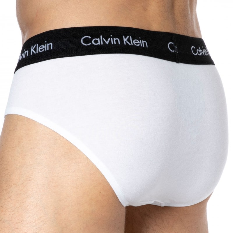 Calvin Klein Men's Cotton Stretch 3-Pack Jock Strap, 3 White