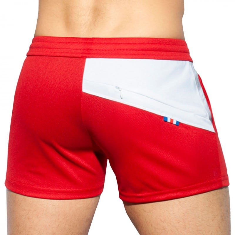 ES Collection Fit Flag Short Shorts - Red | INDERWEAR