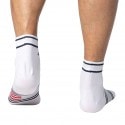 Tommy Hilfiger 2-Pack Breton Stripe Quarter Socks - White