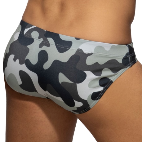 Addicted Slip de Bain Basic Camouflage Gris