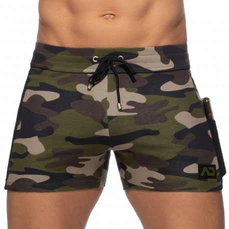 Addicted Pocket Sport Cotton Shorts - Camouflage