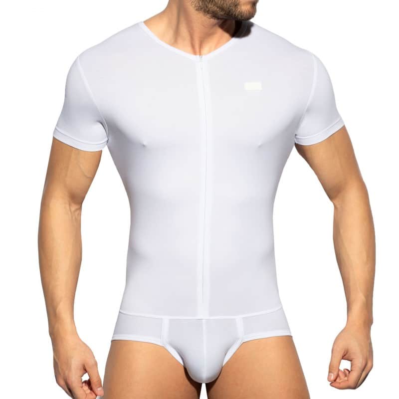 ES Collection Sleeveless Bodysuit - White