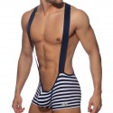 Addicted Sailor Velvet Singlet - Navy