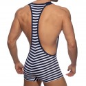 Addicted Sailor Velvet Singlet - Navy