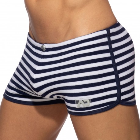 Addicted Sailor Velvet Shorts - Navy