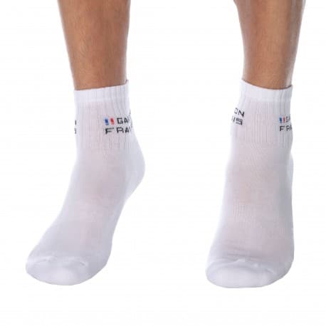 Garçon Français Ankle Socks - White