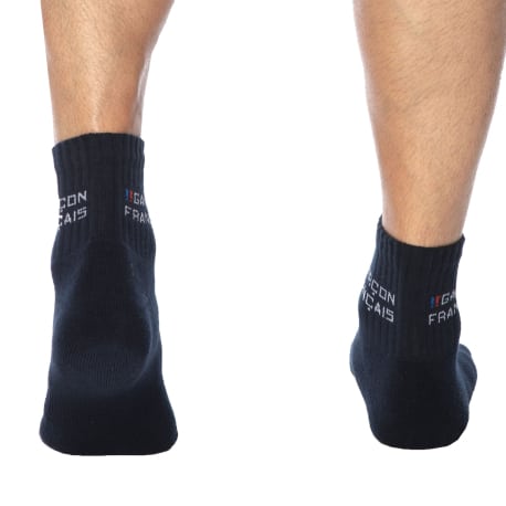 Garçon Français Ankle Socks - Navy