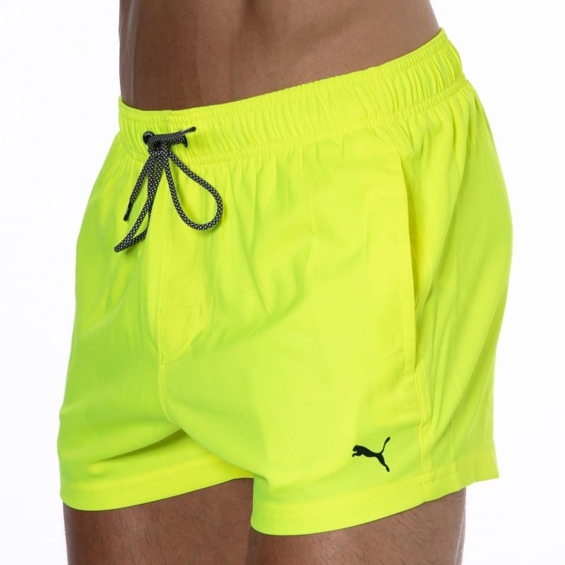 bright yellow swim shorts