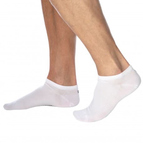 Tommy Hilfiger 2-Pack Breton Stripe Ankle Socks - White