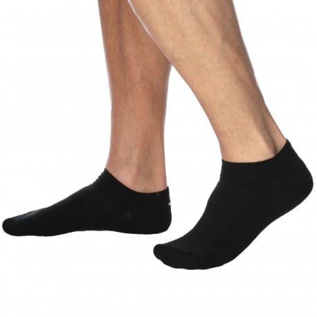 Tommy Hilfiger 2-Pack Breton Stripe Ankle Socks - Black