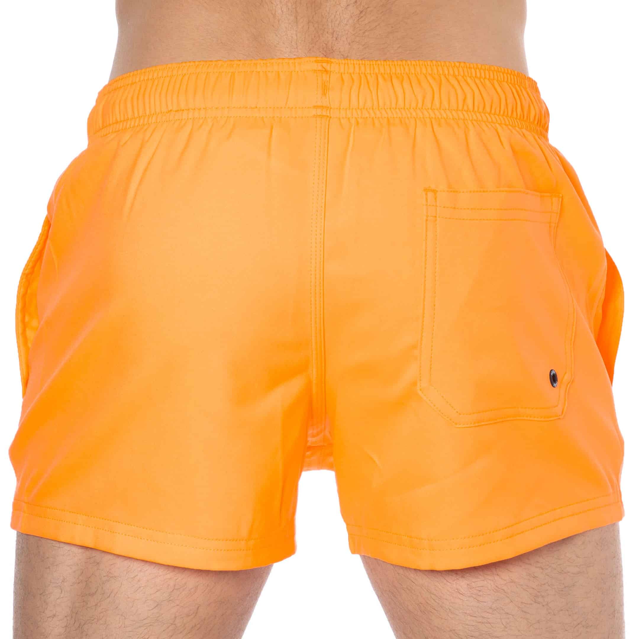 orange puma shorts