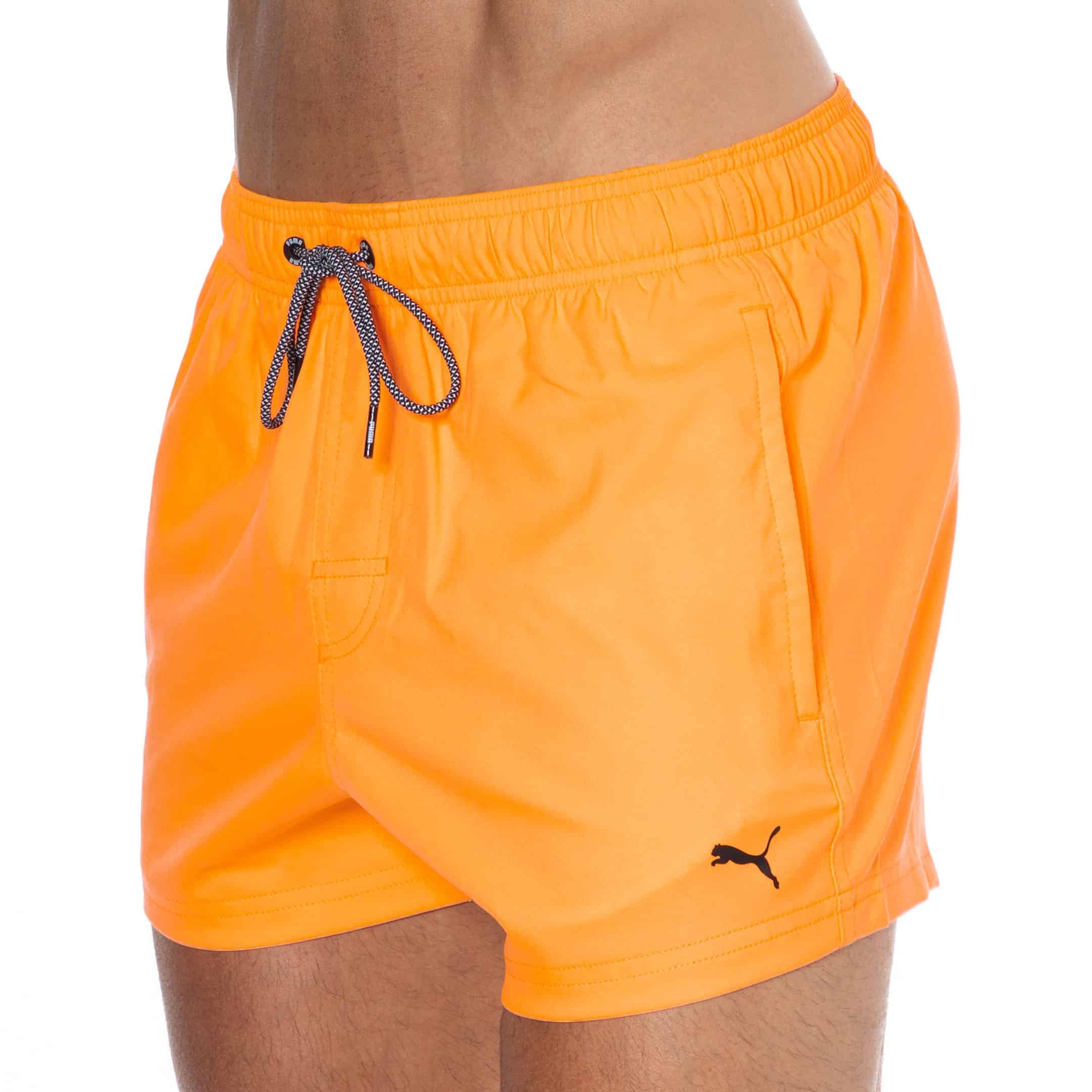 orange puma shorts