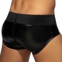 AD Fetish Slip Front and Back Zip Rub Cockring Noir