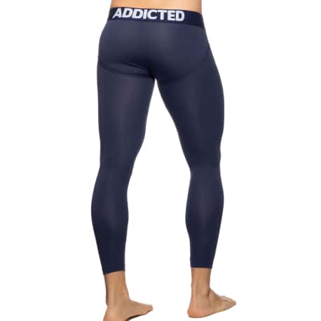 Addicted Caleçon Long Push Up Bleu Marine