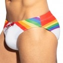 ES Collection Rainbow Swim Briefs - White