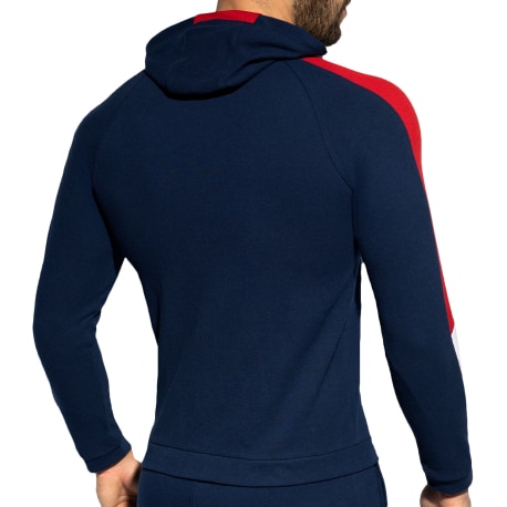 ES Collection Veste Sport Piquée FIT Bleu Marine