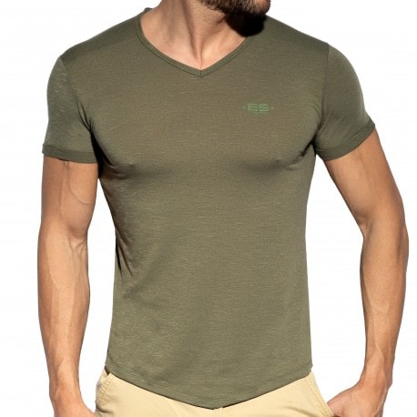 ES Collection Flame T-Shirt - Khaki