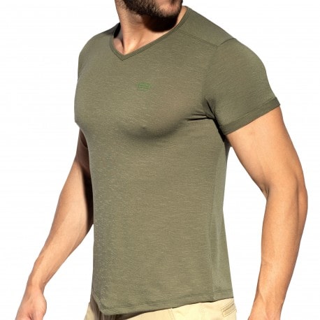 ES Collection Flame T-Shirt - Khaki