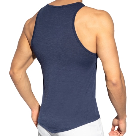 ES Collection Flame Tank Top - Navy